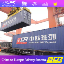 freight forwarders Amazon FBA China to Europe Poland Czech Netherlands Italy DDP train shipping  door to door